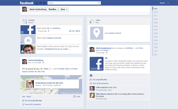 Mark Zuckerberg updates his status about Facebook going public